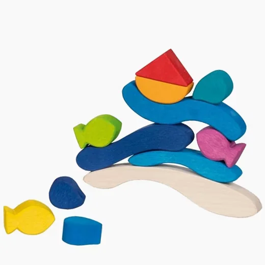 Goki Bausteine Wasserwelt Spielbausteine Set für Kinder