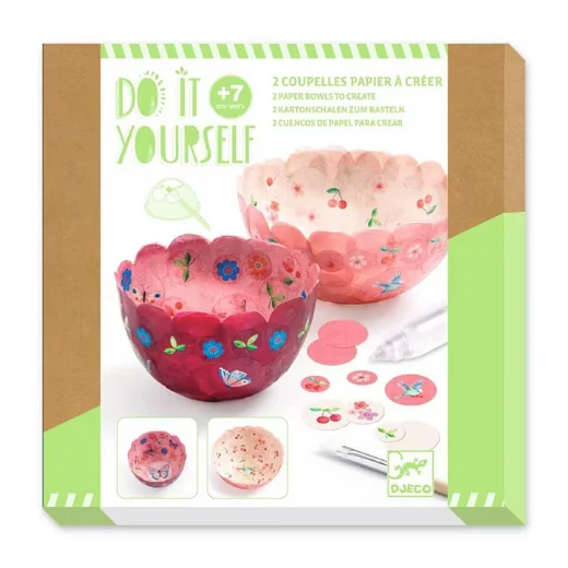 DJECO Kreativset DIY Schalen Bastelset für Kinder ab 7 Jahren