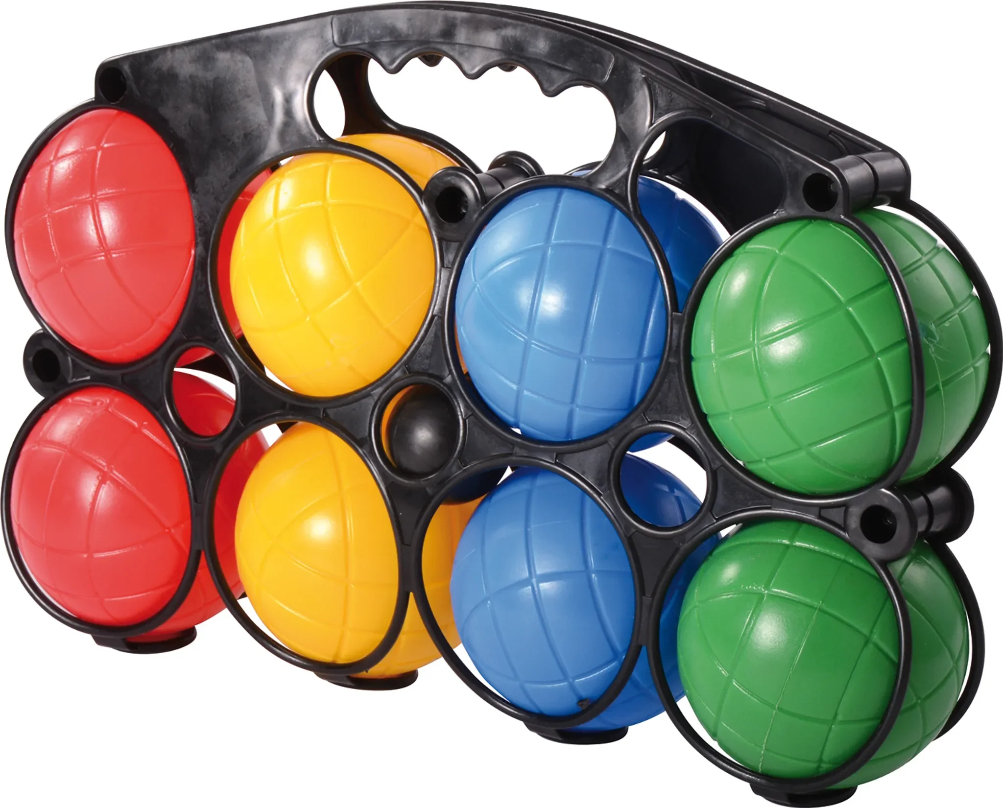 EDUPLAY Boccia-Set im Kunststoff-Träger – 9-teilig