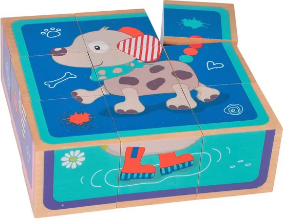 EICHHORN Bilderwürfel Friends 9-teilig Puzzlewürfel für Kinder