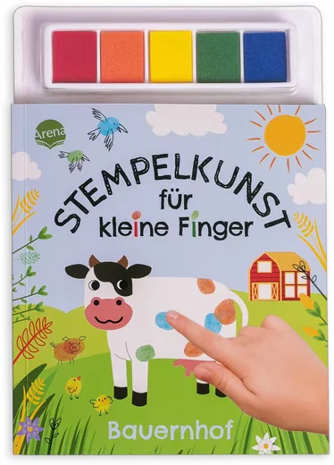 ARENA VERLAG Stempelkunst für kleine Finger Bauernhof Hinkler