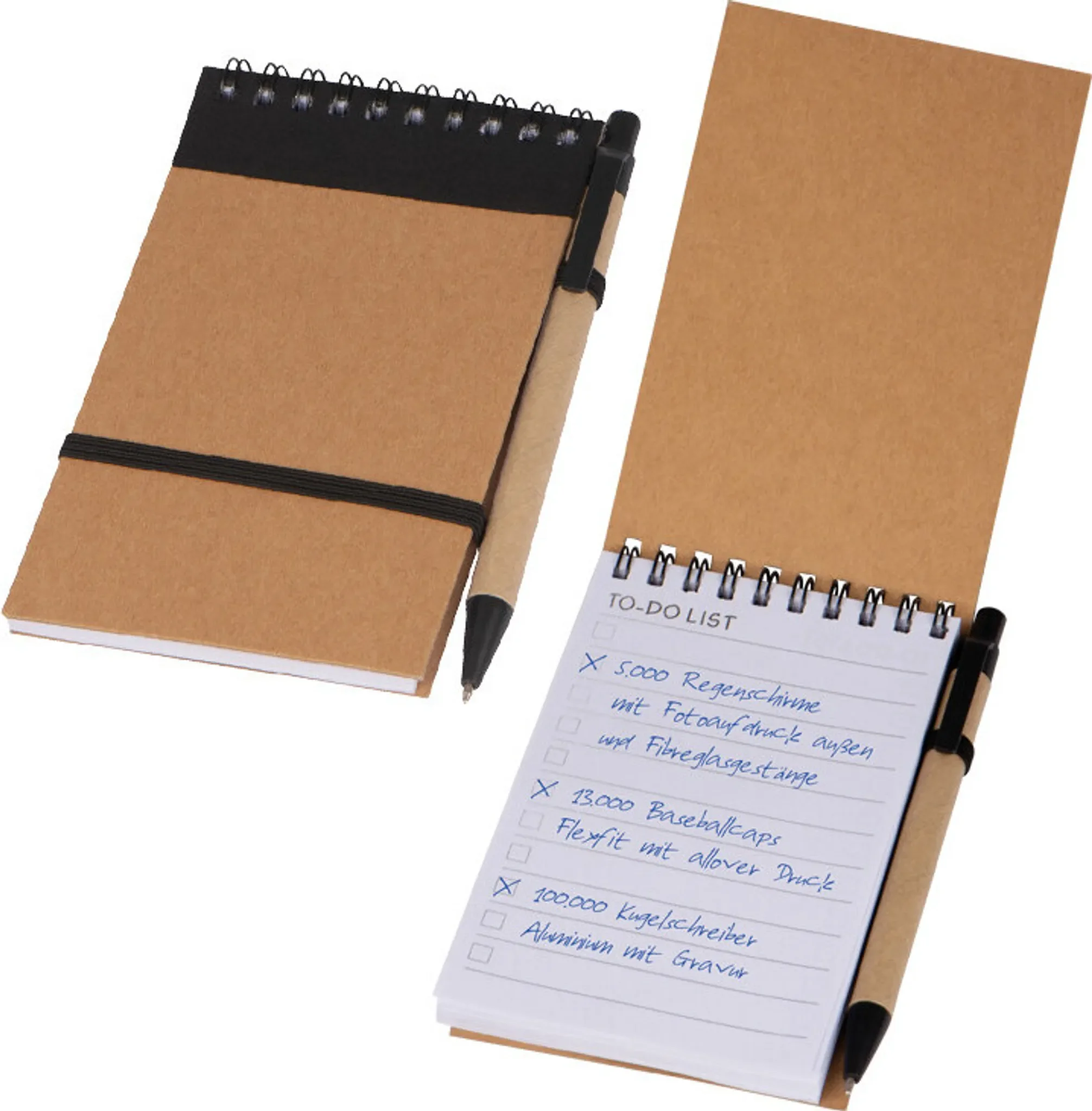 MACMA Schreibset – Kugelschreiber & Spiral-Notizbuch „To-do-Liste“