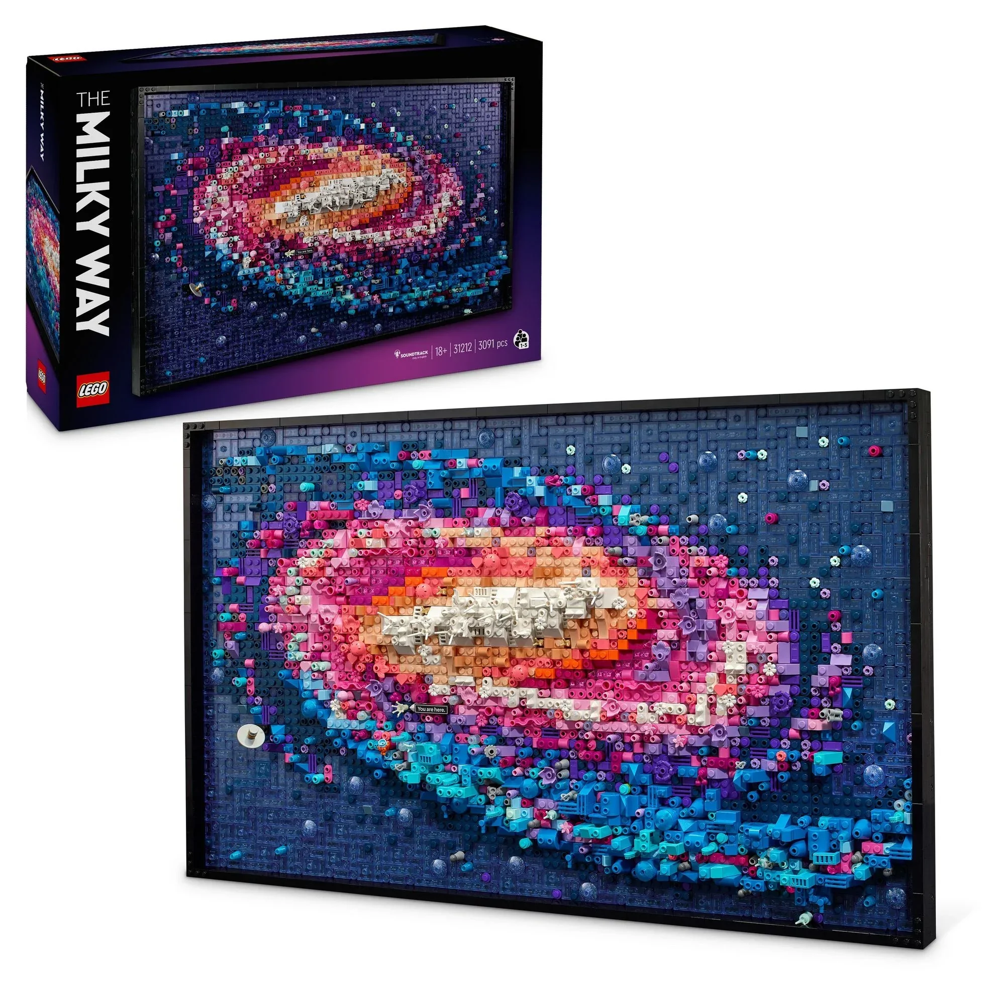 LEGO Art Milchstraßen-Galaxie Wandkunst Bauset 31212 für Erwachsene