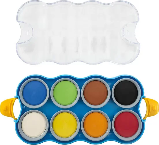 Eberhard Faber Farbkasten Mini Kids 8 Wasserfarben Malkasten