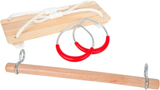 SMALL FOOT Schaukelsitz 3-in-1 Schaukel-Set für Baby und Kleinkind