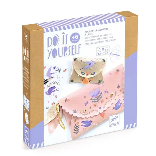DJECO DIY Bastelset Handtäschchen & Geldbörse Fashionista