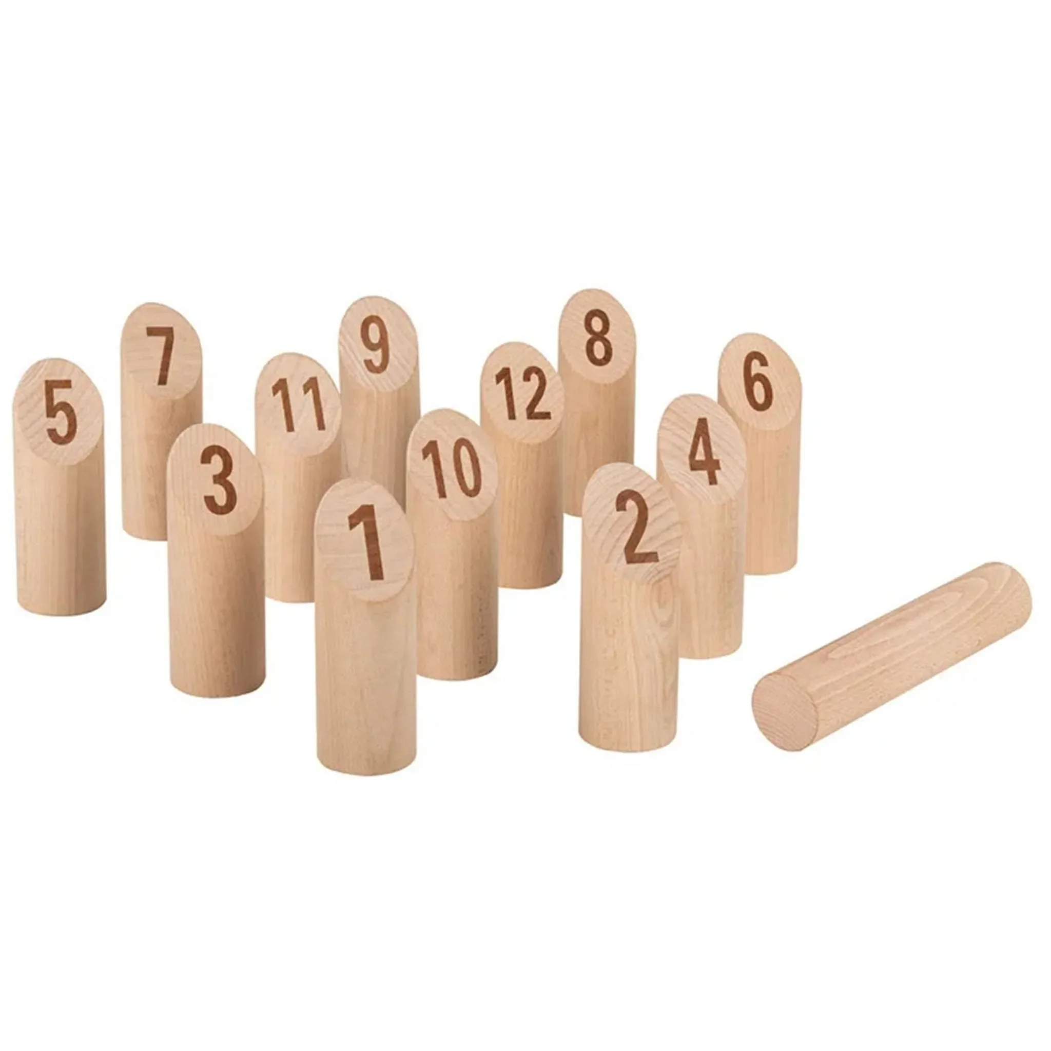 PLAYTIVE Holz-Outdoorspiel mit Nummern – Maxi-Set