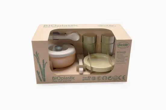 Dantoy Outdoor Essgeschirr Set für Spielküche 22 teilig 5604