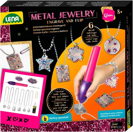 Lena Kreativset Metal Jewelry Schmuck basteln für Kinder