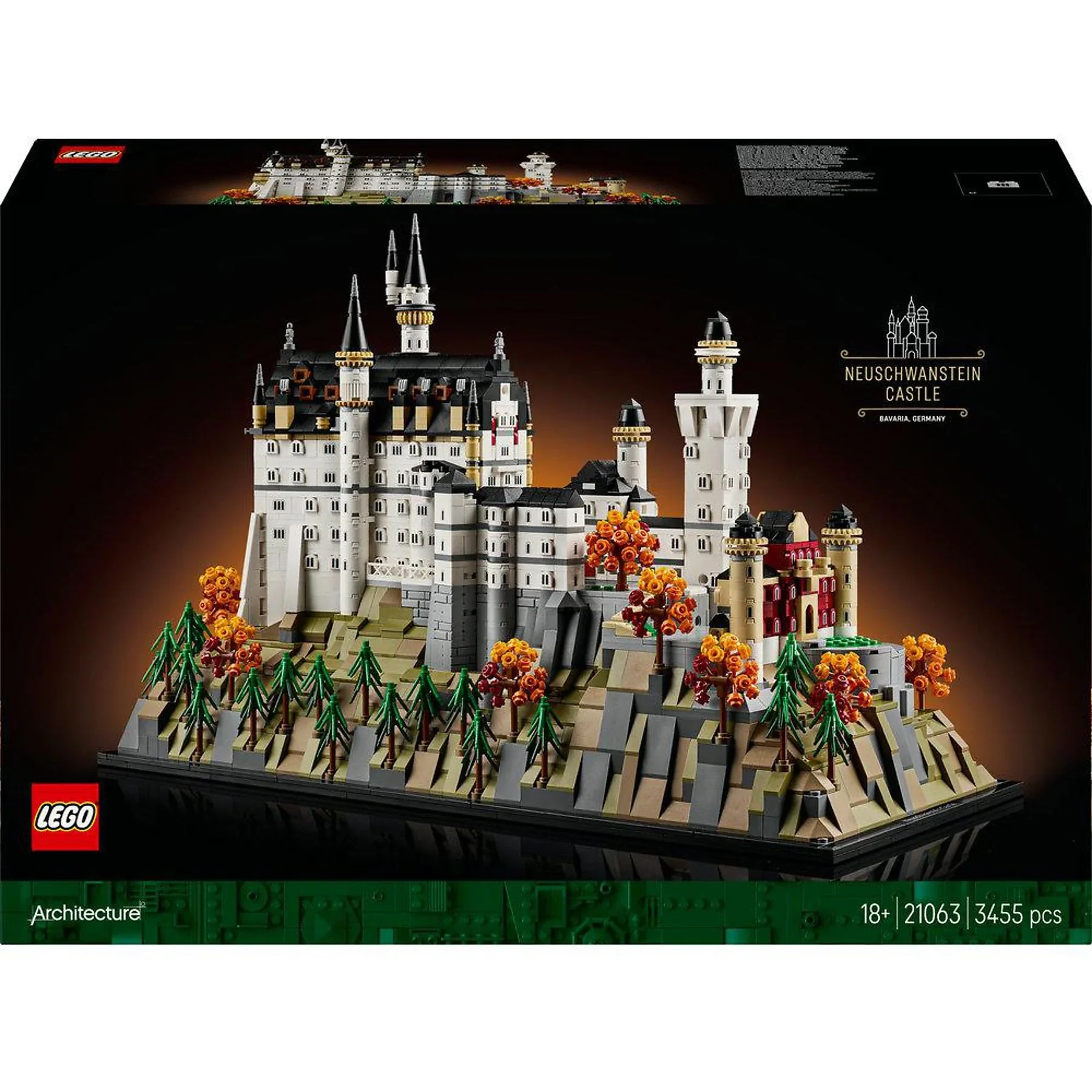 LEGO Architecture Schloss Neuschwanstein 21063 Bauset Mehrfarbig
