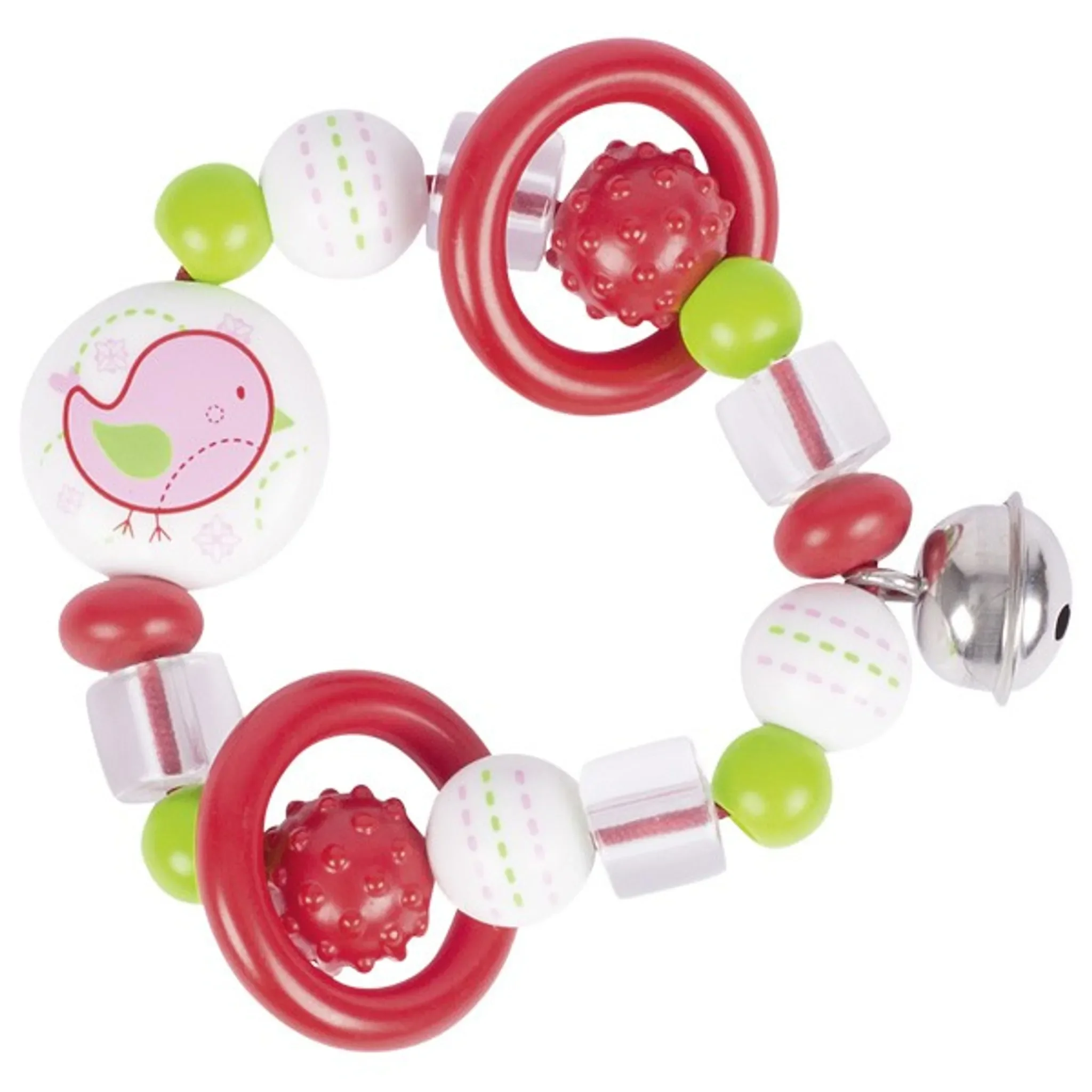 HEIMESS Greifling Elastik – Vogel, Bunt