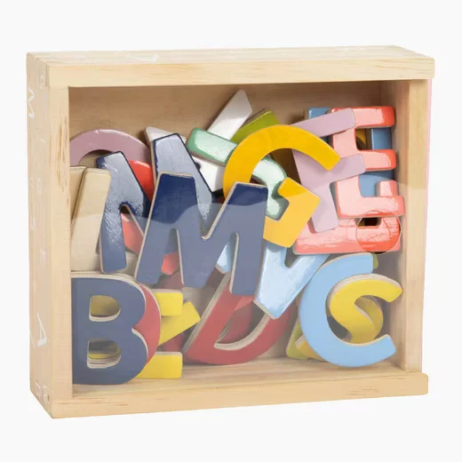 SMALL FOOT Magnetbuchstaben Educate buntes Lernspielzeug Alphabet