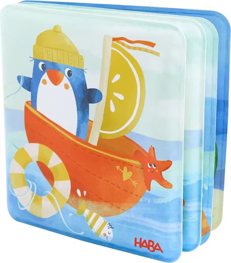 HABA Babywelt Badebuch Pinguin Babyspielbuch Greifling 2012340001