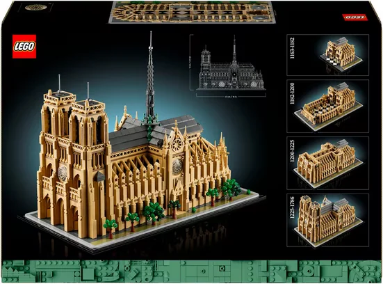 LEGO Architecture 21061 Notre-Dame de Paris 4383 Teile Bauset