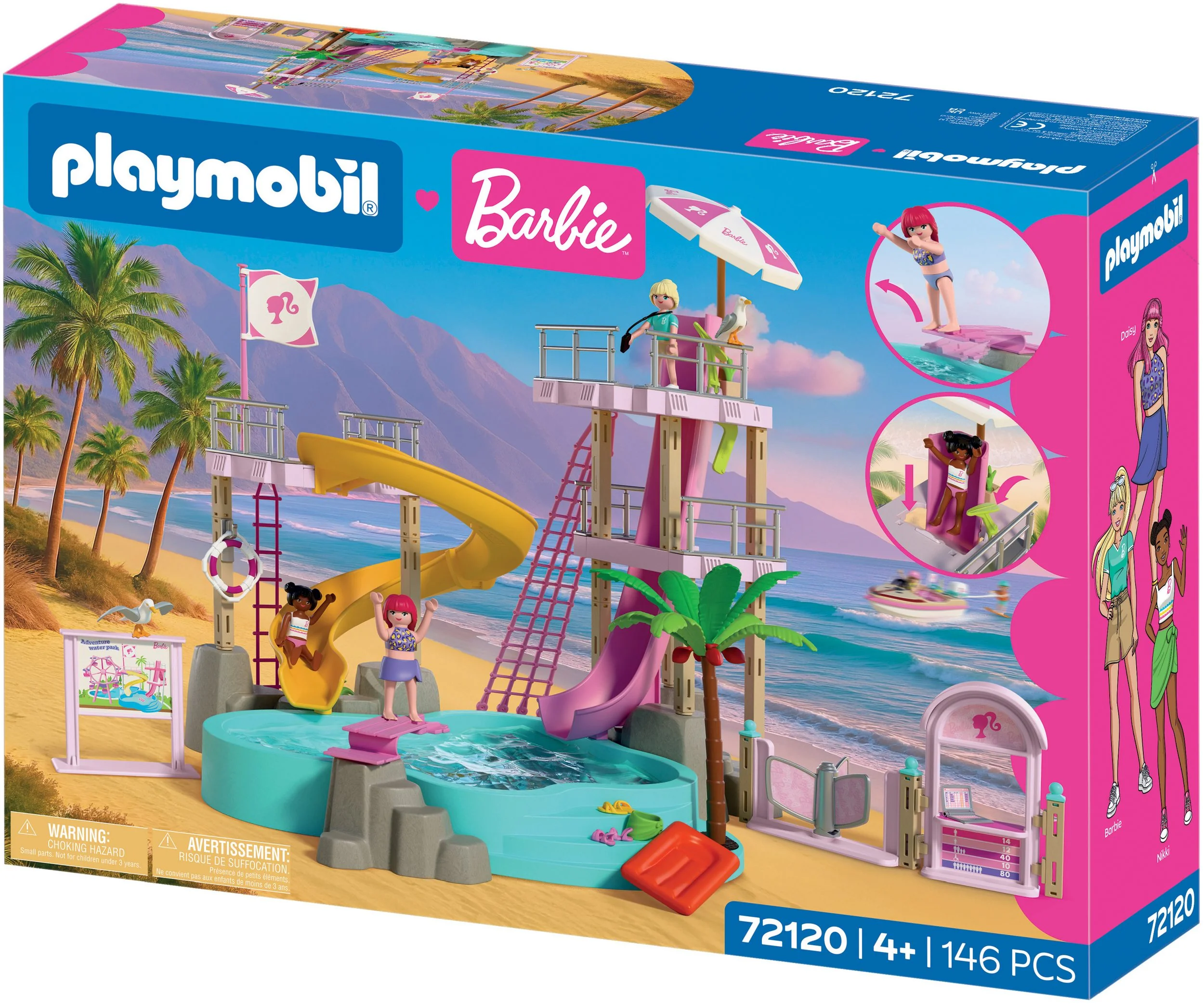 PLAYMOBIL x Barbie Wasserpark 72120 Konstruktionsspielset