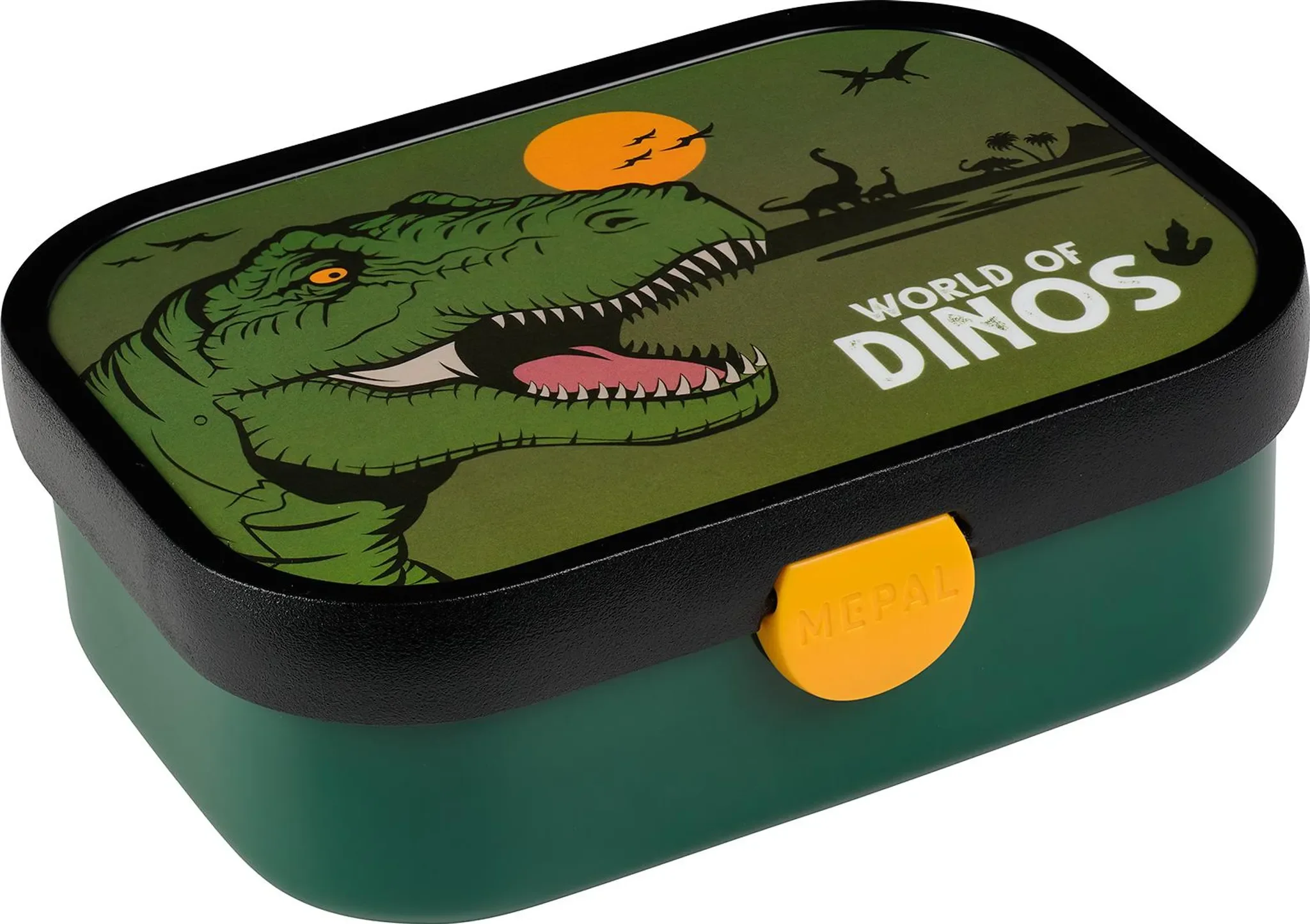 Mepal Brotdose Kinder Campus – Bento Box mit Fächern & Gabel (Dino)