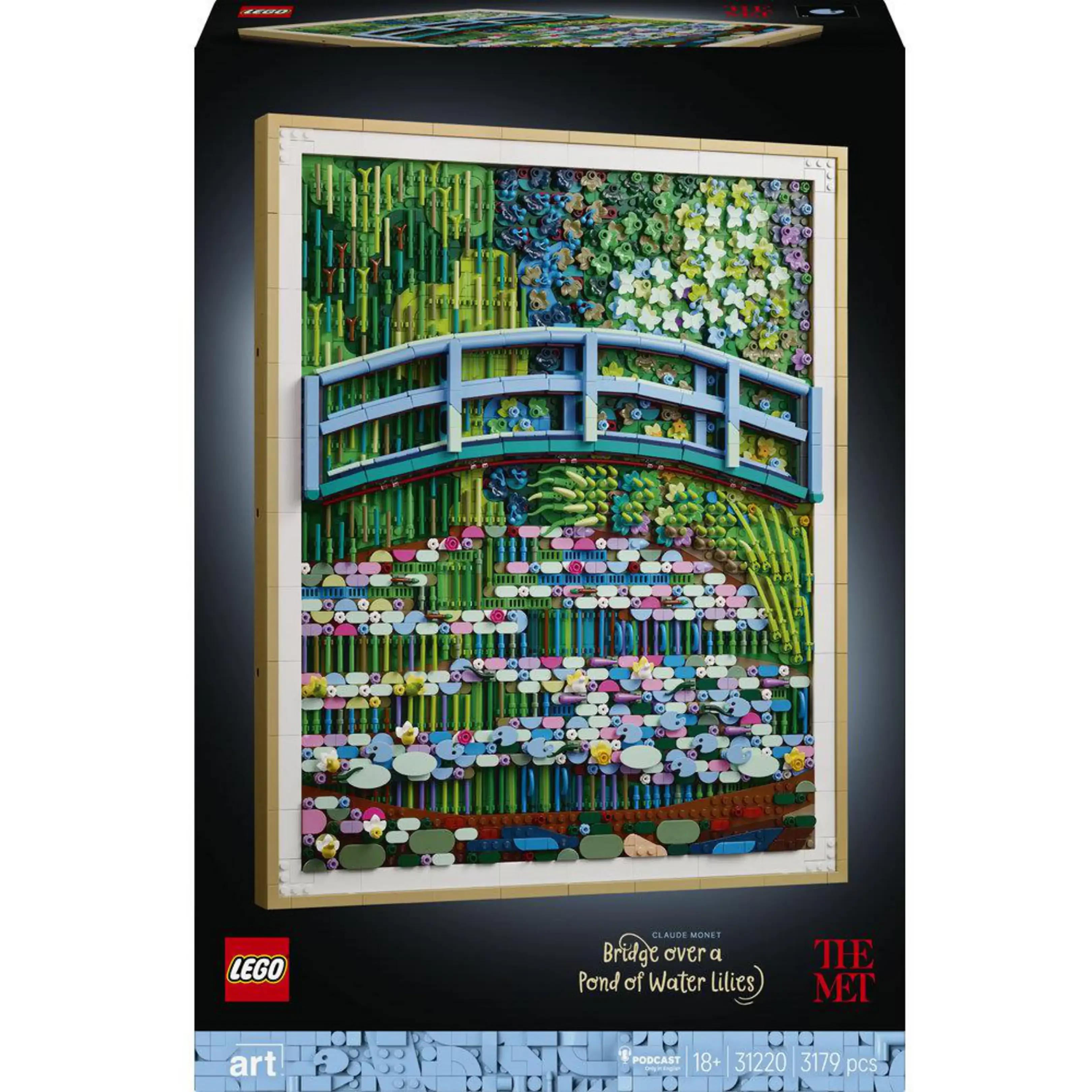 LEGO Art 31220 Claude Monet Brücke über Seerosenteich Mosaik Bauset