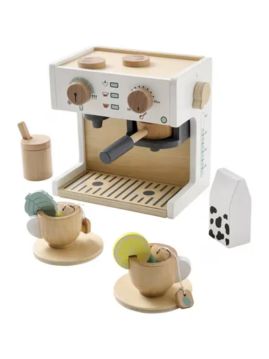 VERTBAUDET Spielküche Kinder Kaffee und Teemaschine Holz FSC