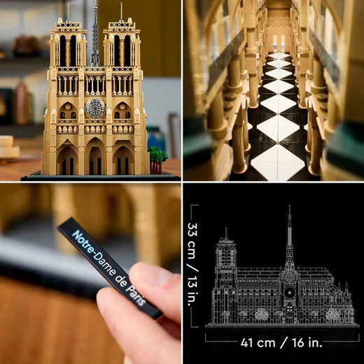 LEGO Architecture 21061 Notre-Dame de Paris 4383 Teile Bauset