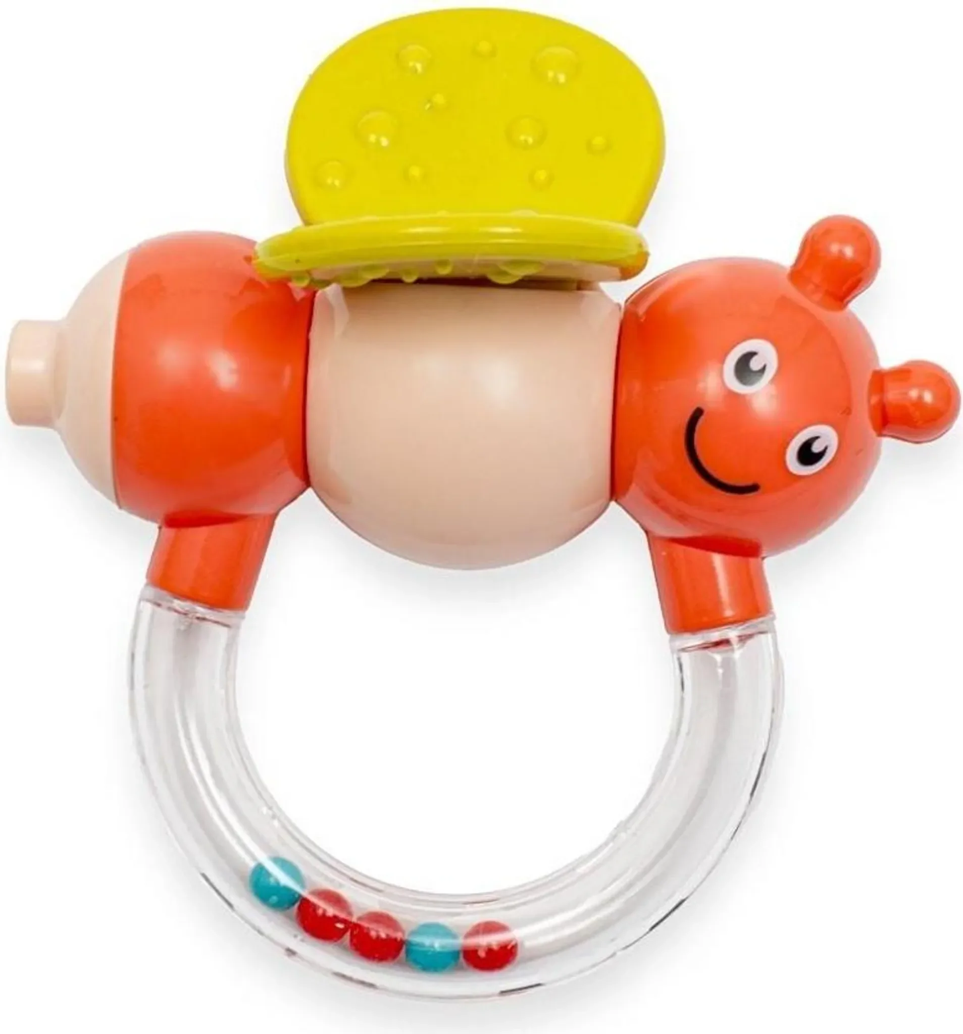 BABY MIX Baby-Rassel – Biene, Orange