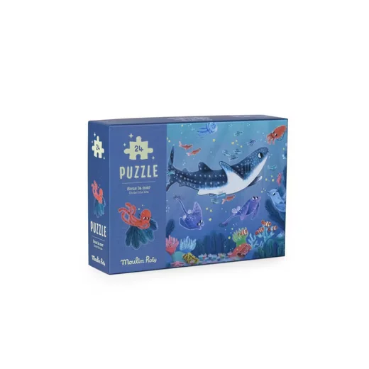 MOULIN ROTY Paulie Leuchtpuzzle Meer 24 Teile Kinderpuzzle