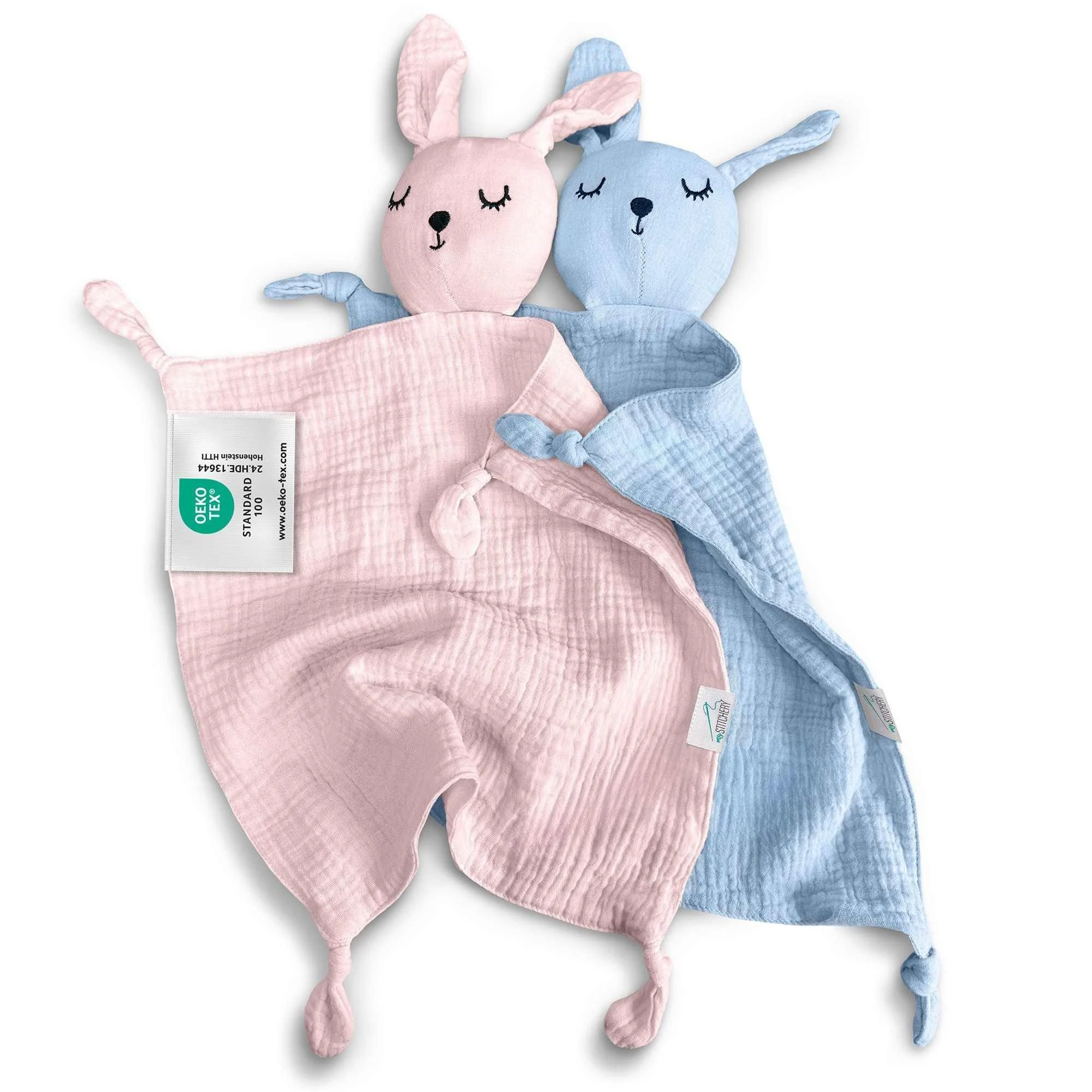 MY STITCHERY Schnuffeltuch Musselin für Babys Oeko-TEX Standard 100