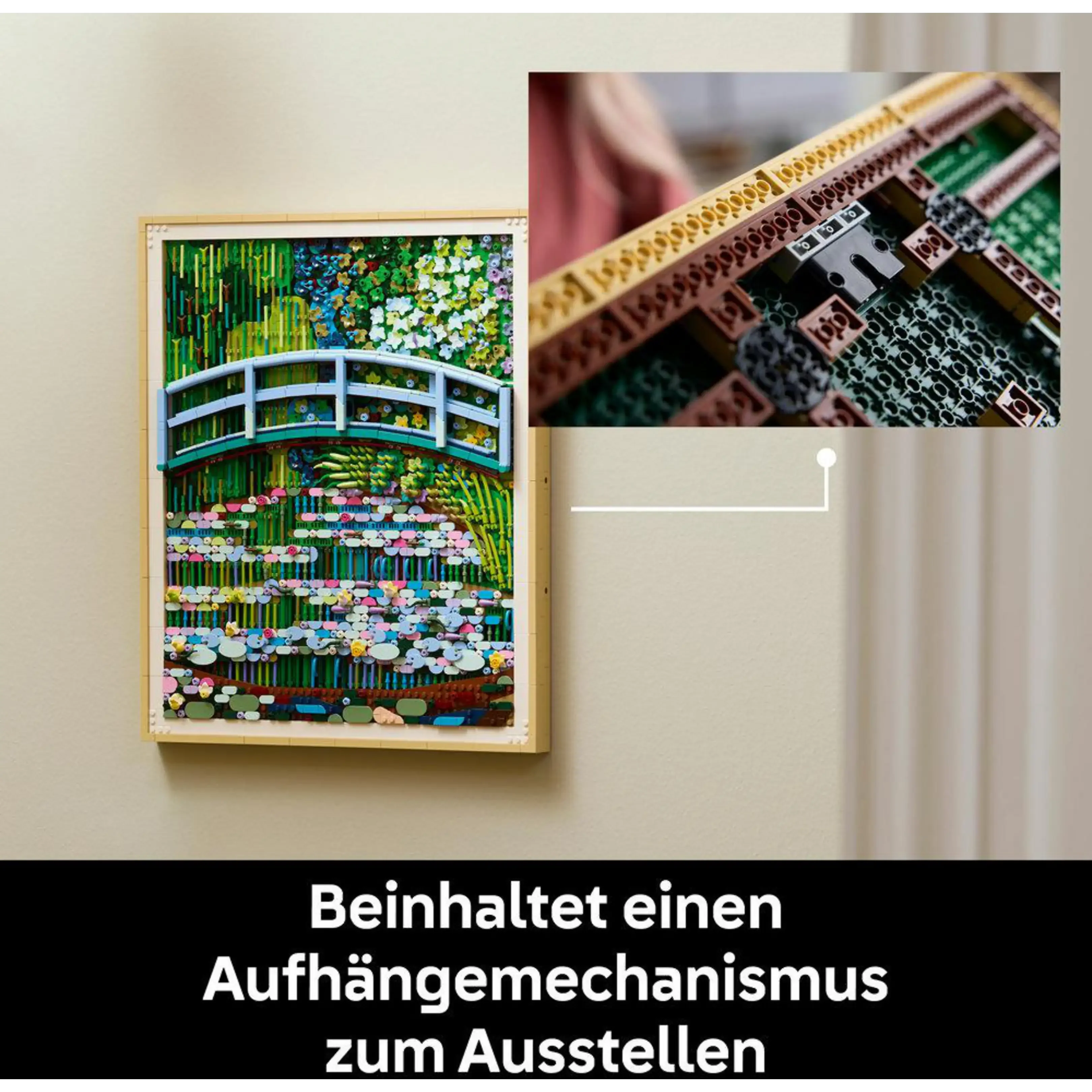 LEGO Art 31220 Claude Monet Brücke über Seerosenteich Mosaik Bauset