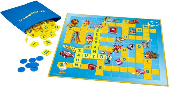MATTEL GAMES Scrabble Junior Brettspiel für Kinder