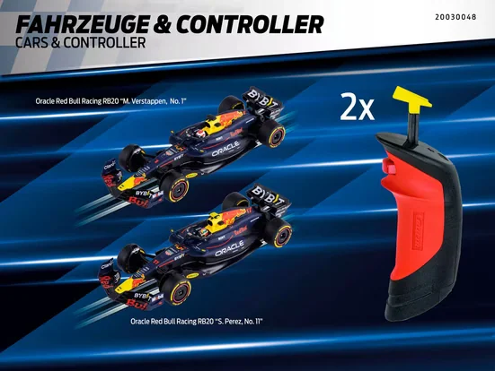 Carrera Digital 132 Rennbahn Red Bull Racing Race of Champions 7,3 m