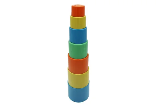 GOWI Stapelspielzeug Pyramide Style Stapelturm für Kinder