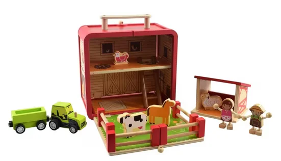 FORCHTENBERGER PUZZLE & SPIELE Spielwelt Bauernhof Spielset für Kinder