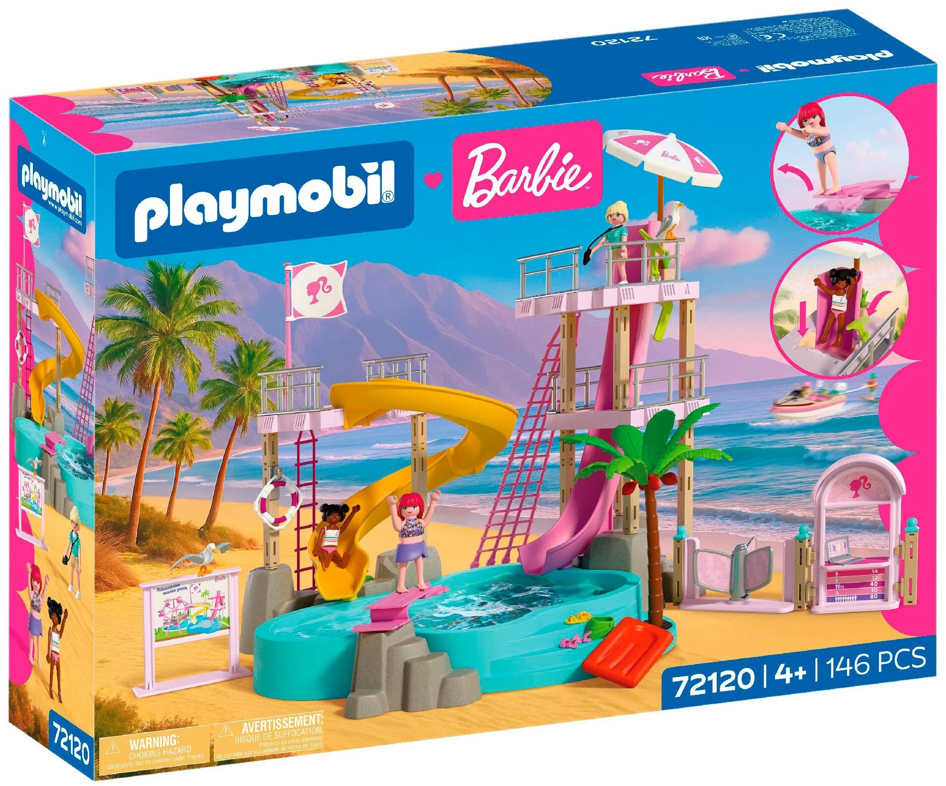 PLAYMOBIL x Barbie Wasserpark 72120 Konstruktionsspielset