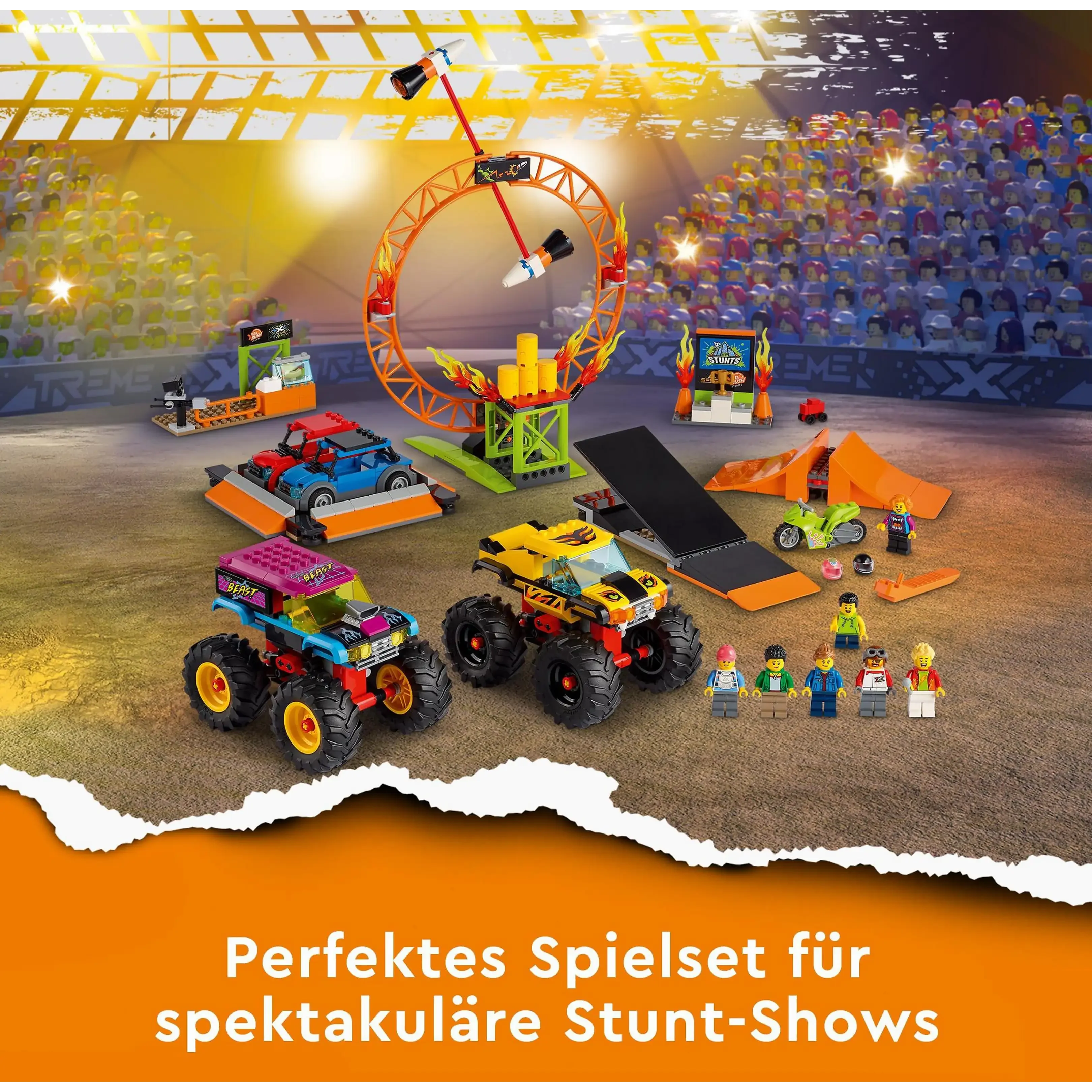 LEGO City 60295 Stuntshow Arena Bauset Konstruktionsspielzeug