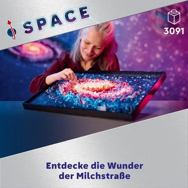 LEGO Art Milchstraßen-Galaxie Wandkunst Bauset 31212 für Erwachsene