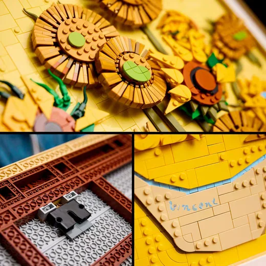 LEGO Art 31215 Vincent van Gogh Sonnenblumen Wandbild Set 2615 Teile
