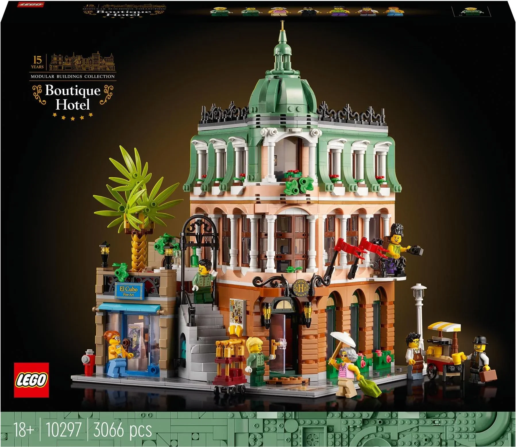 LEGO Boutique Hotel modulares Gebäude Bauset für Erwachsene