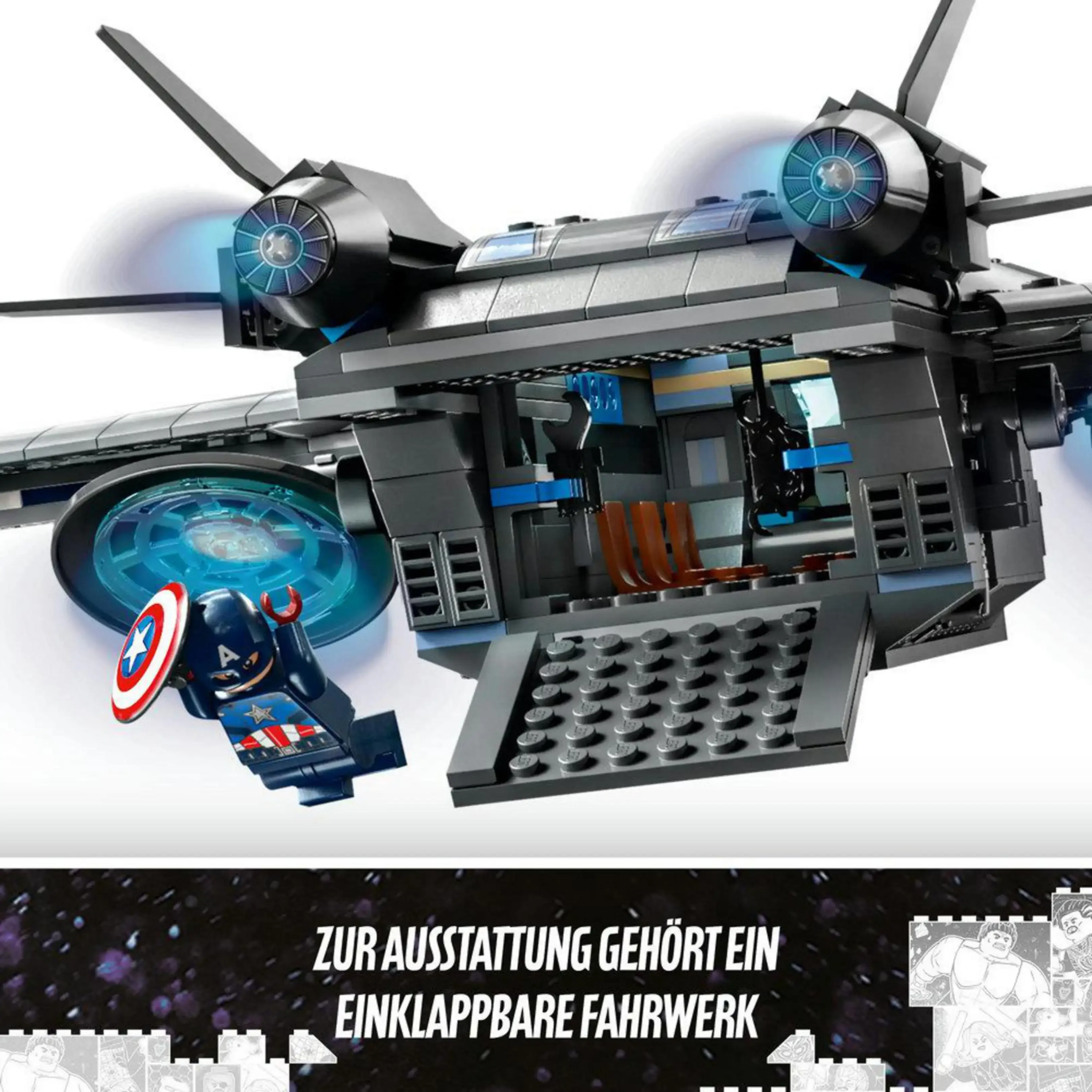 LEGO 76248 Quinjet der Avengers Bausatz Marvel Super Heroes