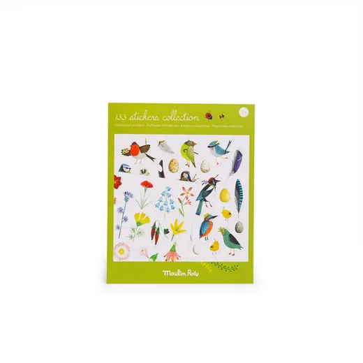 MOULIN ROTY Kreativset Der Botaniker Stickerset 133 Aufkleber