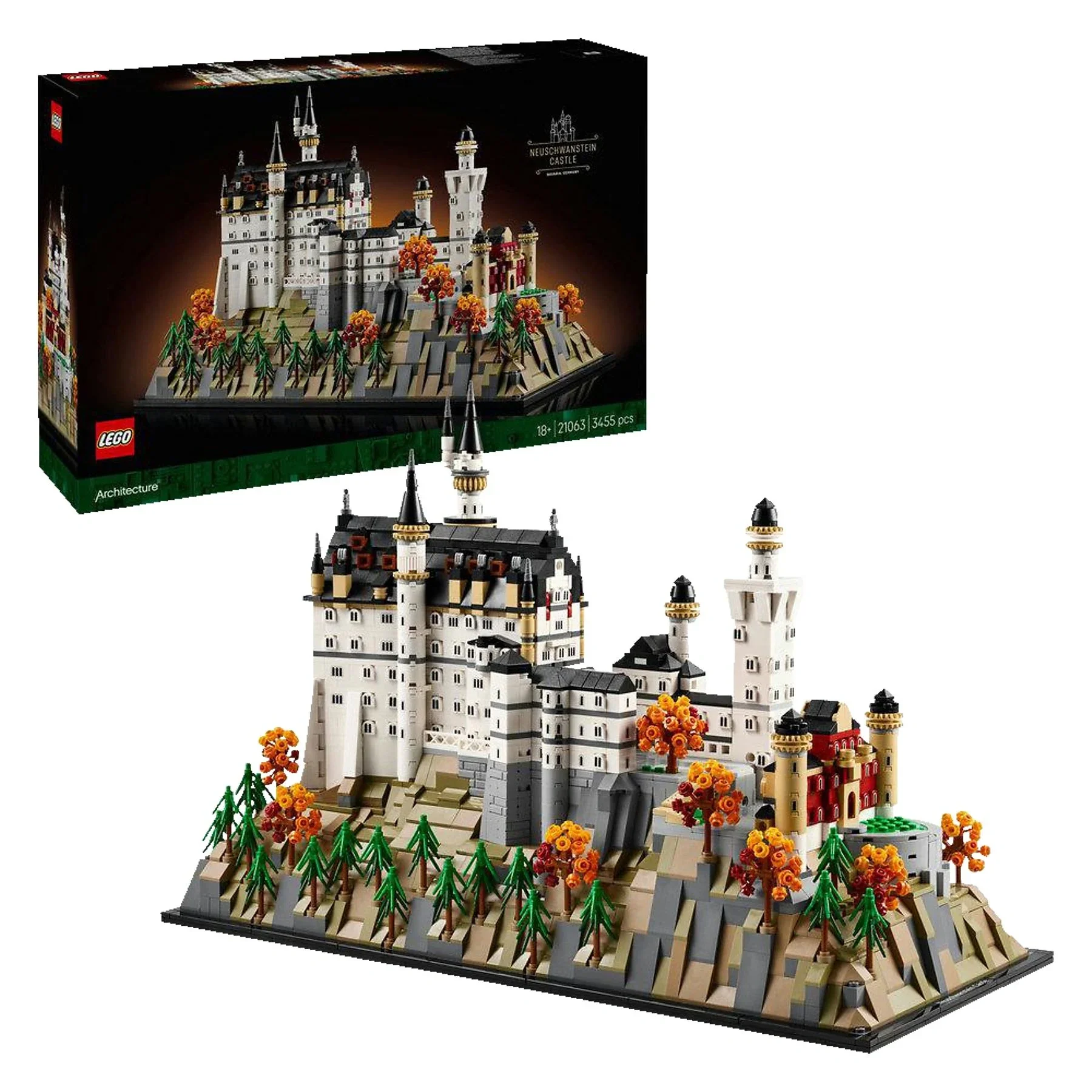LEGO Architecture Schloss Neuschwanstein 21063 Bauset Mehrfarbig