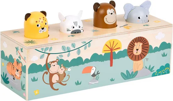 SMALL FOOT Musikspielzeug Drückspiel Tierlaute Safari