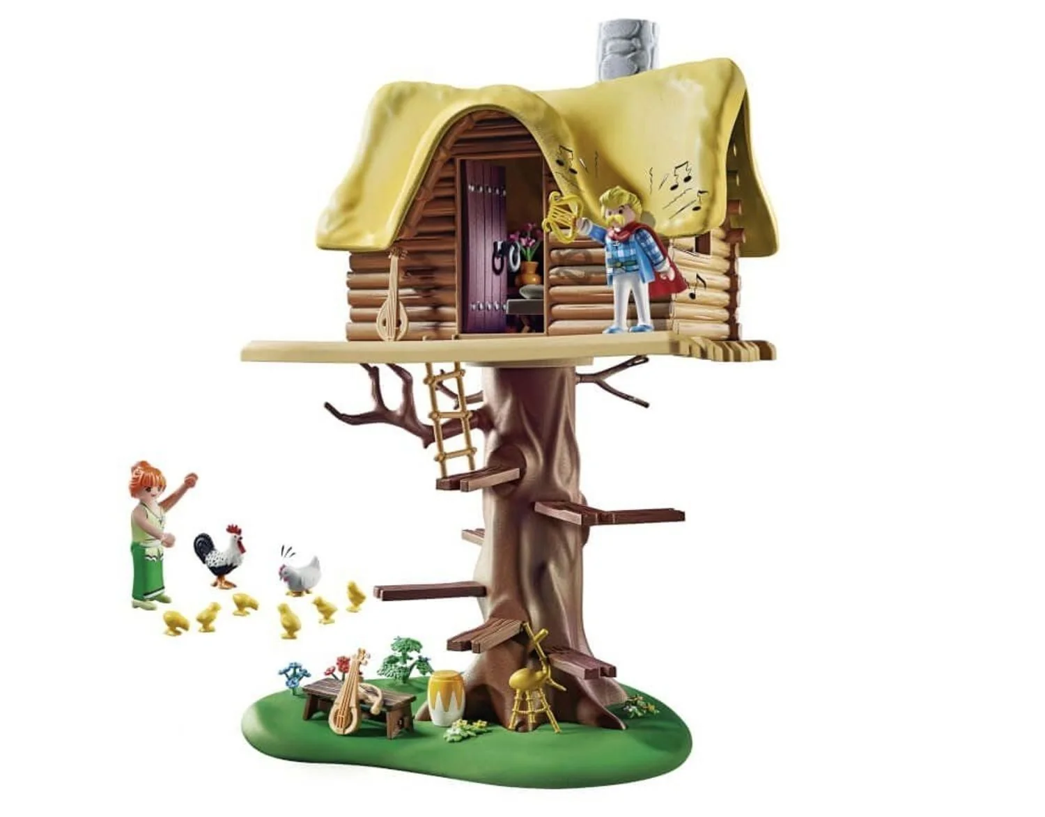 PLAYMOBIL Asterix Troubadix mit Baumhaus Spielset