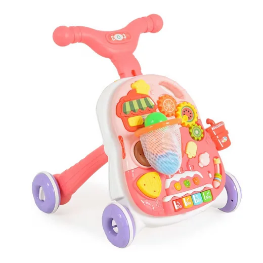 MONI Lauflernhilfe 2 in 1 Lauflernwagen mit Korb für Babys