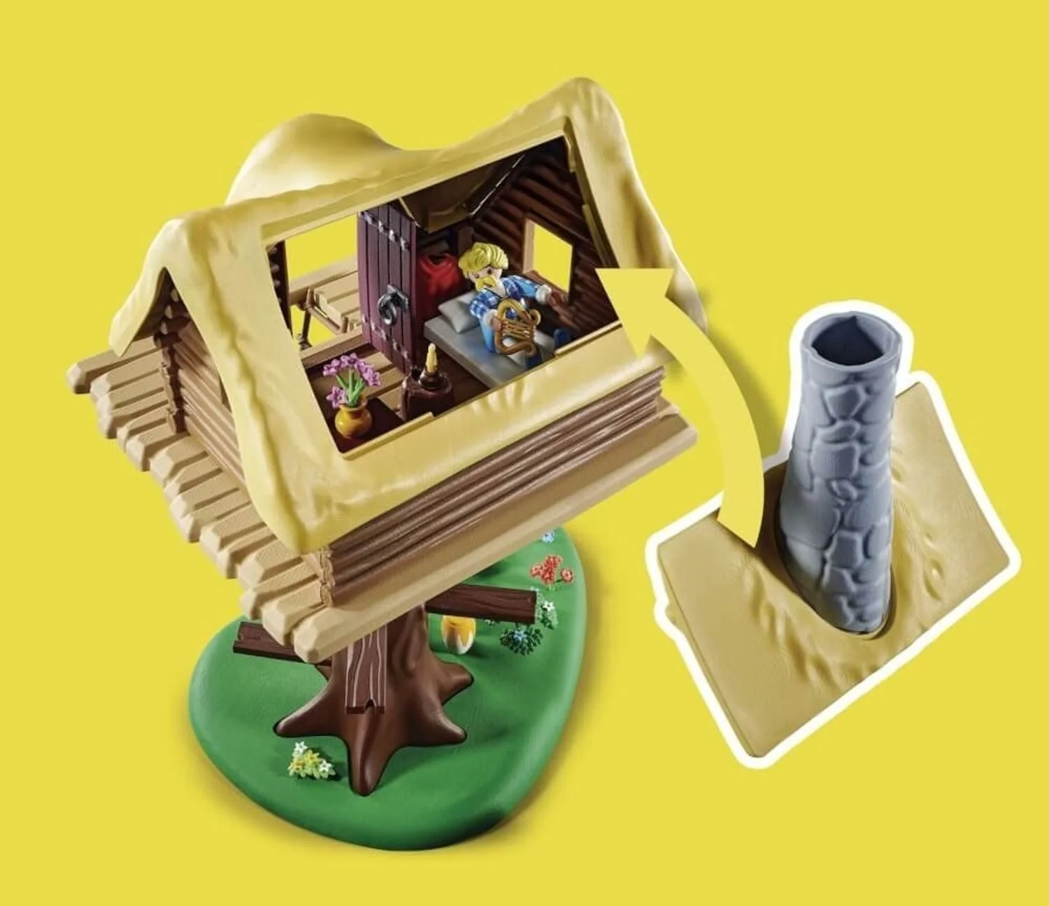 PLAYMOBIL Asterix Troubadix mit Baumhaus Spielset