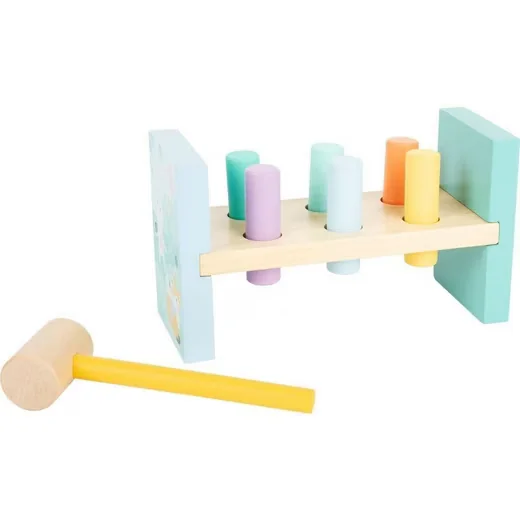 SMALL FOOT Klopfbank Pastell Holzspielzeug ab 1 Jahr