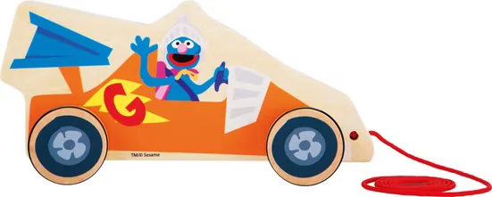 SMALL FOOT Nachziehspielzeug Rennauto Grobi Sesamstraße