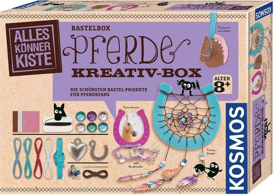 KOSMOS AllesKönnerKiste Pferde Bastelset Kreativbox für Kinder