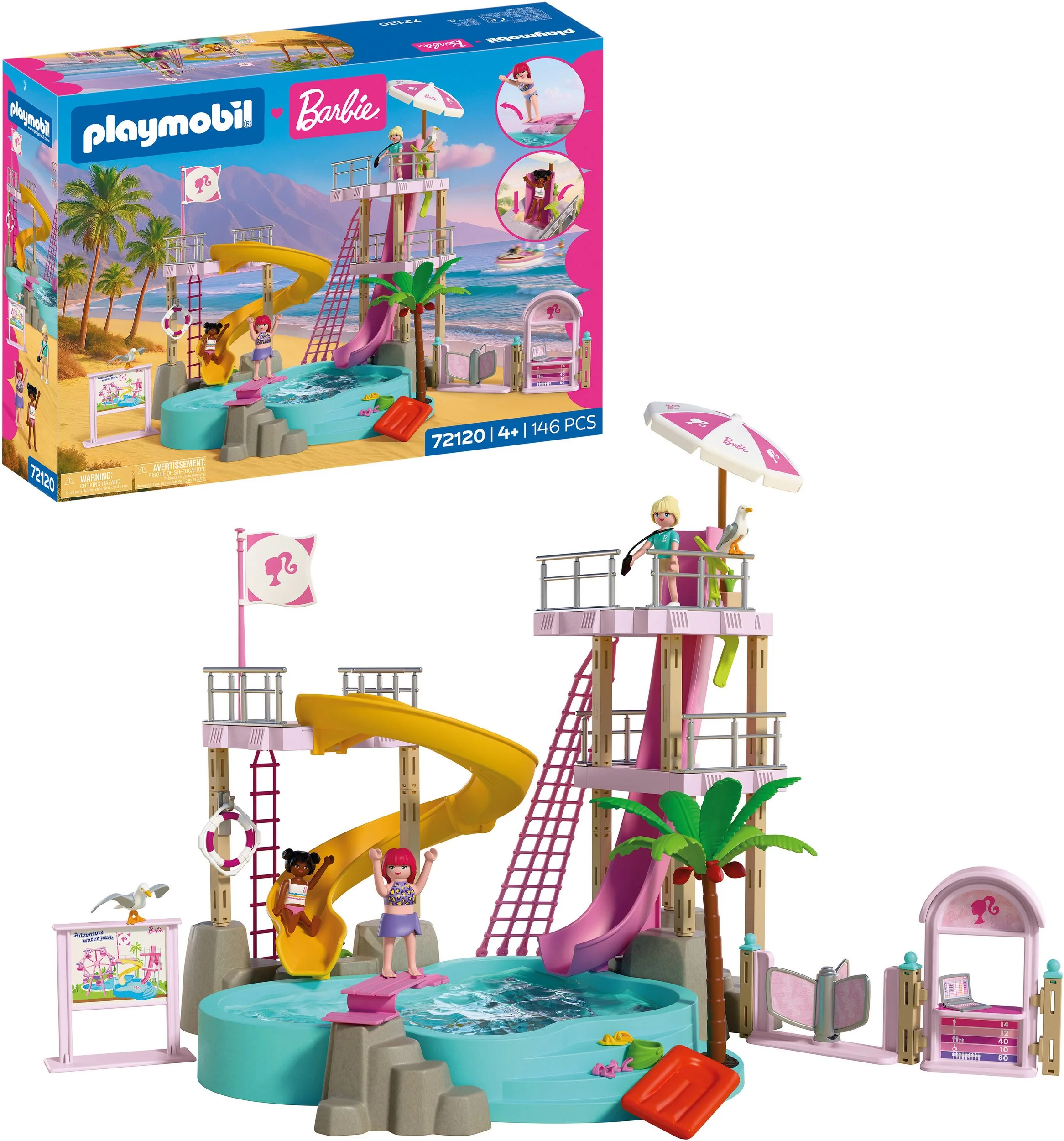 PLAYMOBIL x Barbie Wasserpark 72120 Konstruktionsspielset