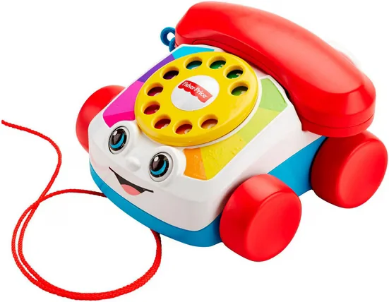 FISHER PRICE Plappertelefon Nachziehspielzeug für Babys