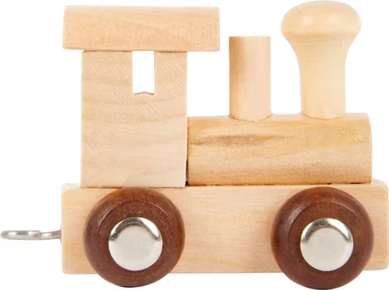 SMALL FOOT Buchstabenzug Lokomotive Holzspielzeug natur Namenszug