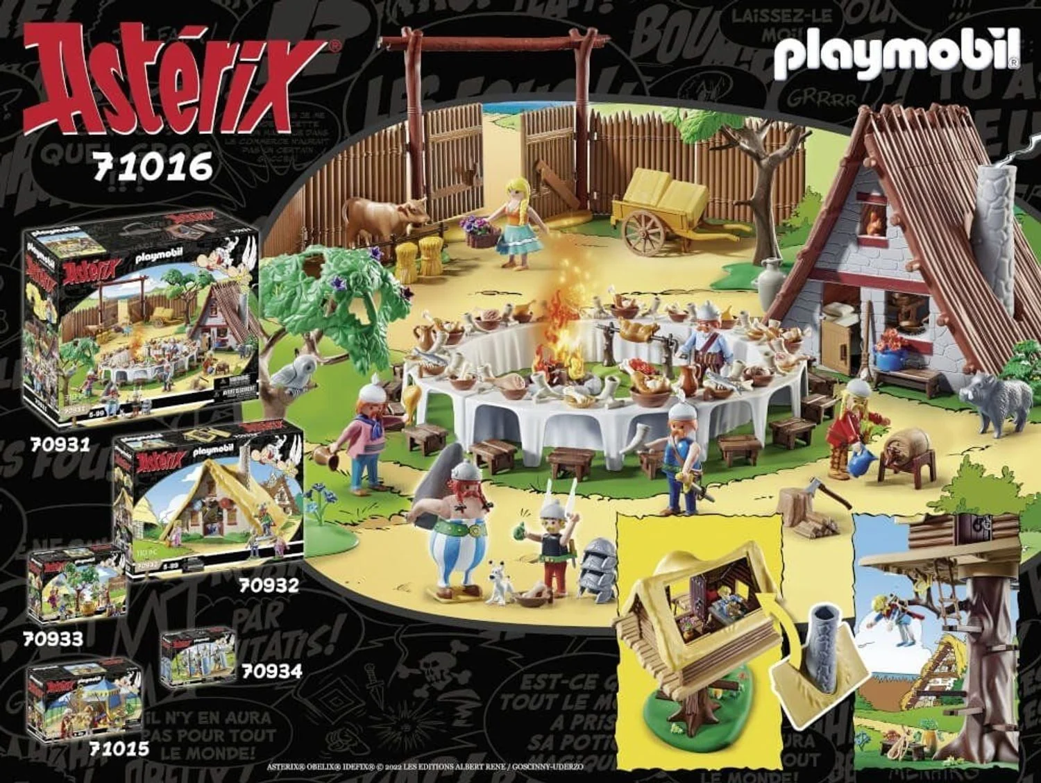 PLAYMOBIL Asterix Troubadix mit Baumhaus Spielset